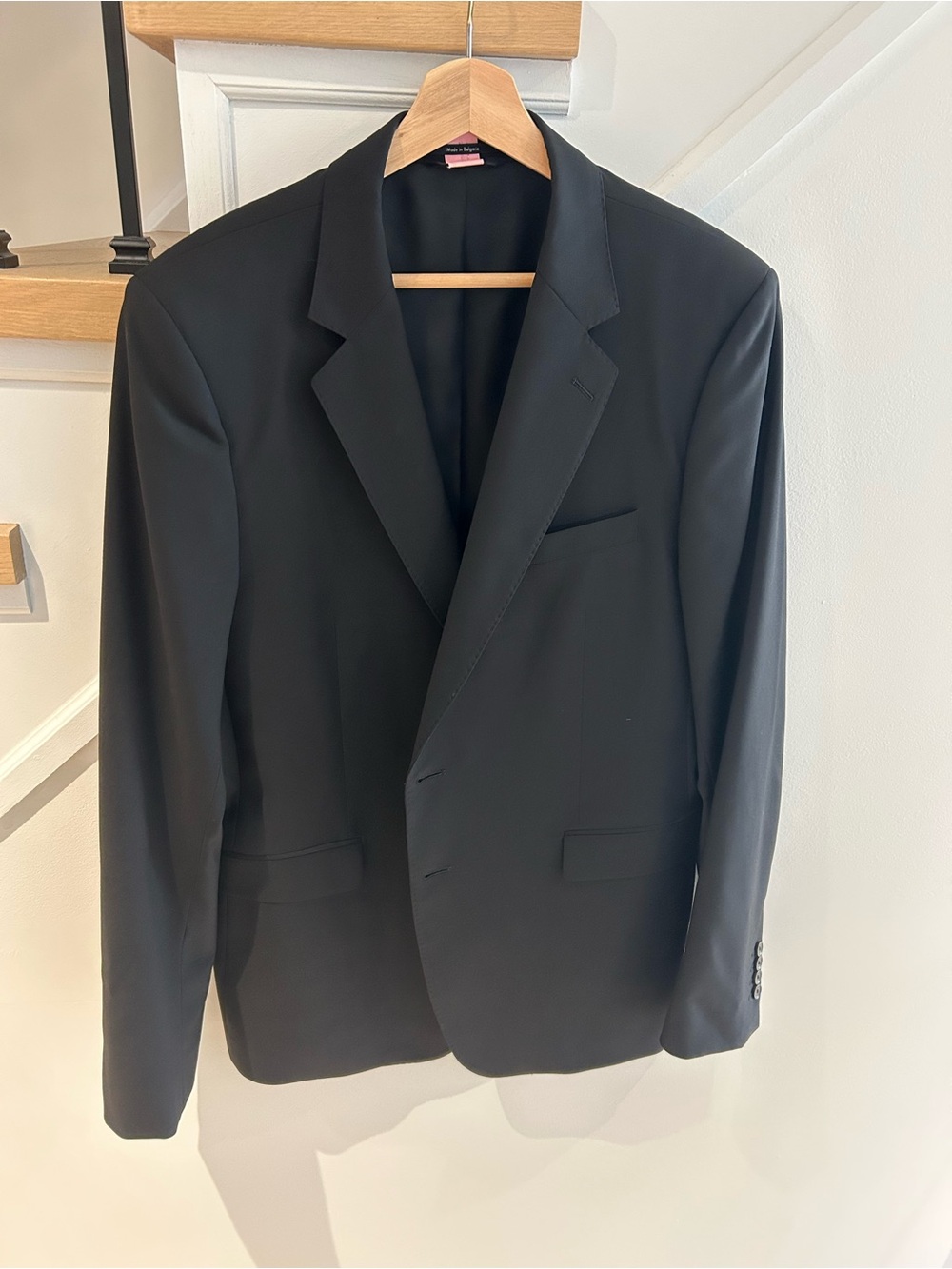 Gucci Men's Black Single-Breasted Notch Lapel Sport Coat